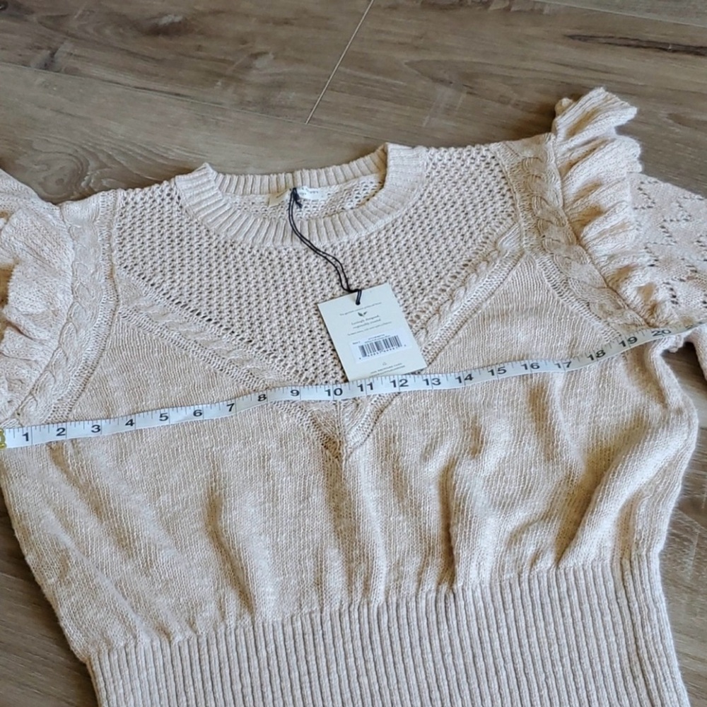 NWT Spell Willow Frill Jumper Cream Ruffle Sweater - Picture 6 of 7